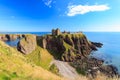 Dunnottar Castle with blue sky in - Stonehaven, Aberdeen