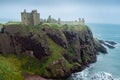 Dunnottar castle promontory and sea