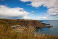 Dunnottar Castle is a ruined medieval fortress, Scotland Royalty Free Stock Photo