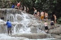 Dunns River Falls in Ocho Rios, Jamaica Royalty Free Stock Photo