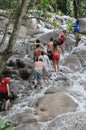 Dunns River Falls in Ocho Rios, Jamaica Royalty Free Stock Photo