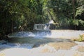 Dunns`s River Falls in Jamaica in the Dunn`s River Falls Park