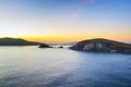 Dunquin bay in Co. Kerry at sunset Royalty Free Stock Photo