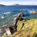 Dunquin pier and blasket islands Royalty Free Stock Photo