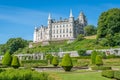 Dunrobin Castle in a sunny day, Sutherland county, Scotland.