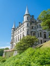 Dunrobin Castle in a sunny day, Sutherland county, Scotland.