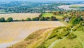 Dunstable Downs in the Chiltern Hills Royalty Free Stock Photo