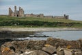 Dunstanburgh Castle View Royalty Free Stock Photo