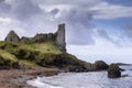 Dunure castle on the ayrshire coast