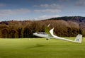 Duo Discus Glider taking off on winch launch