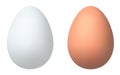 Duo of Soft-Hued Easter Eggs. Vector illustration