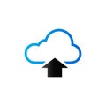 Duo Tone Icon - Cloud upload Royalty Free Stock Photo