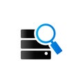 Duo Tone Icon - Database search Royalty Free Stock Photo