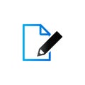 Duo Tone Icon - Document edit