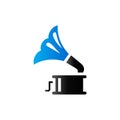 Duo Tone Icon - Gramophone Royalty Free Stock Photo