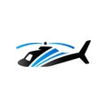 Duo Tone Icon - Helicopter Royalty Free Stock Photo