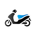 Duo Tone Icon - Motorcycle Royalty Free Stock Photo