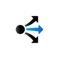 Duo Tone Icon - Propagate arrows