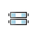 Duo Tone Icon - Server rack Royalty Free Stock Photo