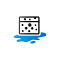 Duo Tone Icon - Sponge cleaning