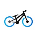 Duo Tone Icon - Trial bicycle