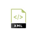 Duo Tone Icon - XML file format Royalty Free Stock Photo