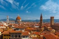 Duomo and Bargello in Florence, Italy