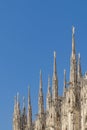 Duomo Cathedral Exterior Detail, Milan, Italy Royalty Free Stock Photo