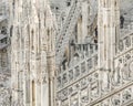 Duomo Cathedral Exterior Detail, Milan, Italy Royalty Free Stock Photo