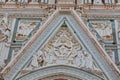 Duomo Cathedral relief detail in Florence Italy Royalty Free Stock Photo