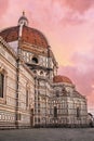 Duomo Cathedral in sunset in Florence, Italy Royalty Free Stock Photo