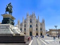 Duomo Cathedral square, Milan, Lombardy, Italy