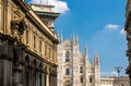 Duomo di Milano cathedral on Piazza del Duomo square, Milan, Italy Royalty Free Stock Photo