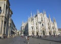 Duomo di Milano - A large cathedral in Milan with a lot of people in front of it