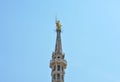 Duomo di Milano (Milan Cathedral) madunina in Milan, Italy Royalty Free Stock Photo