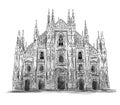 Duomo di Milano. Milan cathedral. Royalty Free Stock Photo