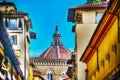 Duomo dome seen from Ponte Vecchio in Florence