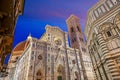 Duomo and Florence city downtown skyline cityscape of  Italy Royalty Free Stock Photo