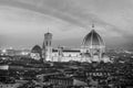 Duomo and Florence city downtown skyline cityscape of  Italy Royalty Free Stock Photo