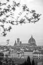 Duomo and Florence city downtown skyline cityscape of  Italy Royalty Free Stock Photo