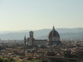 The Duomo in Florence - Full City View Royalty Free Stock Photo