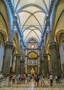 Duomo - Interior Main Nave Royalty Free Stock Photo