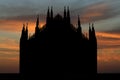 Duomo Milan at sunset