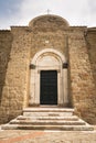 The Duomo of Sovana cathedral of Saints Peter and Paul is one of the most important Gothic Romanesque buildings of all Tuscany Royalty Free Stock Photo