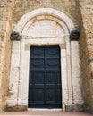 The Duomo of Sovana cathedral of Saints Peter and Paul is one of the most important Gothic Romanesque buildings of all Tuscany Royalty Free Stock Photo