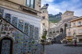 DUOMO ST.ANDREW AMALFI ITALY - NOVEMBER 5 : tourist taking a ph