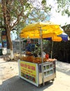 Street stall with fried food