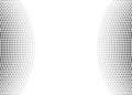 Duotone dot pattern. Halftone fade gradient. Black white pop art background. Comic banner with half tone effect