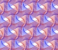 Duotone glitch color vector pattern. Micro background, texture. Guilloche vector seamless pattern.
