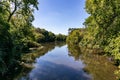 DuPage River in Illinois in summer Royalty Free Stock Photo